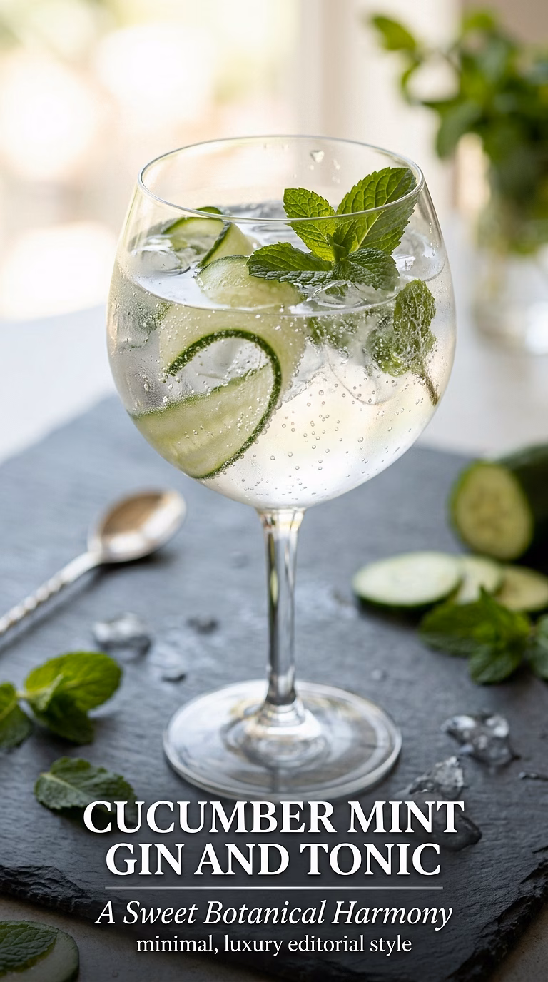 Cucumber Mint Gin and Tonic