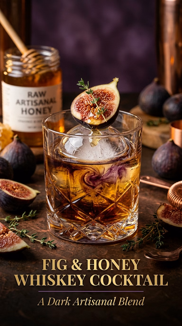 Fig and Honey Whiskey Cocktail