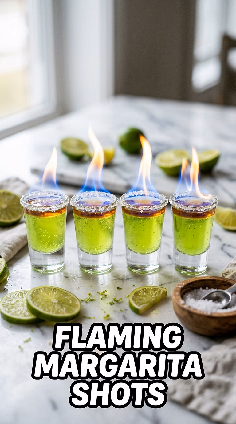 Flaming Margarita Shots