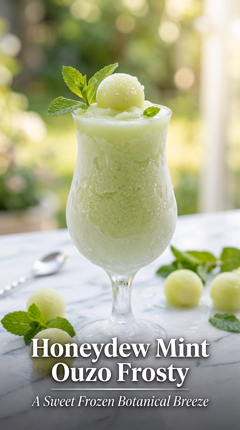 Honeydew Mint Ouzo Frosty