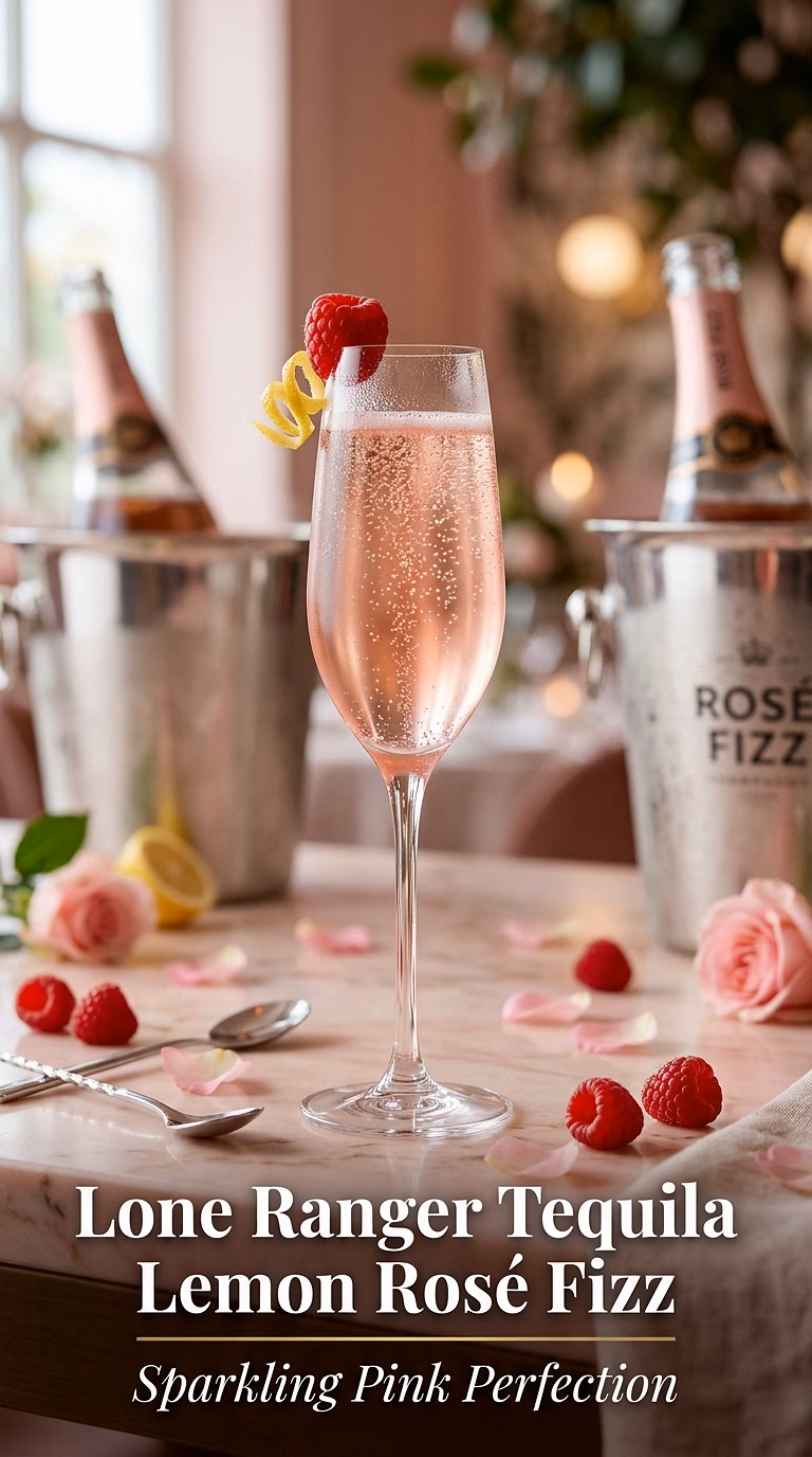 Lone Ranger Tequila Lemon Rosé Fizz