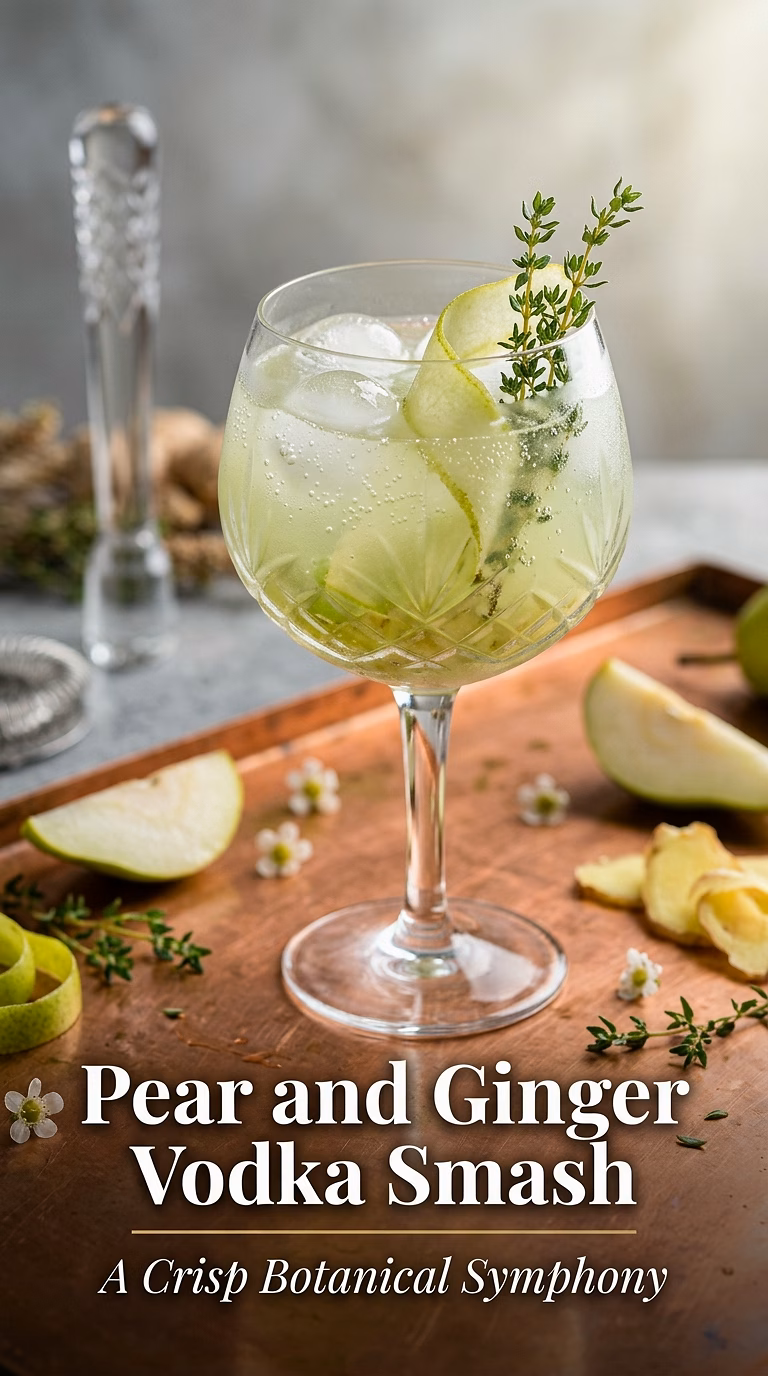 Pear and Ginger Vodka Smash