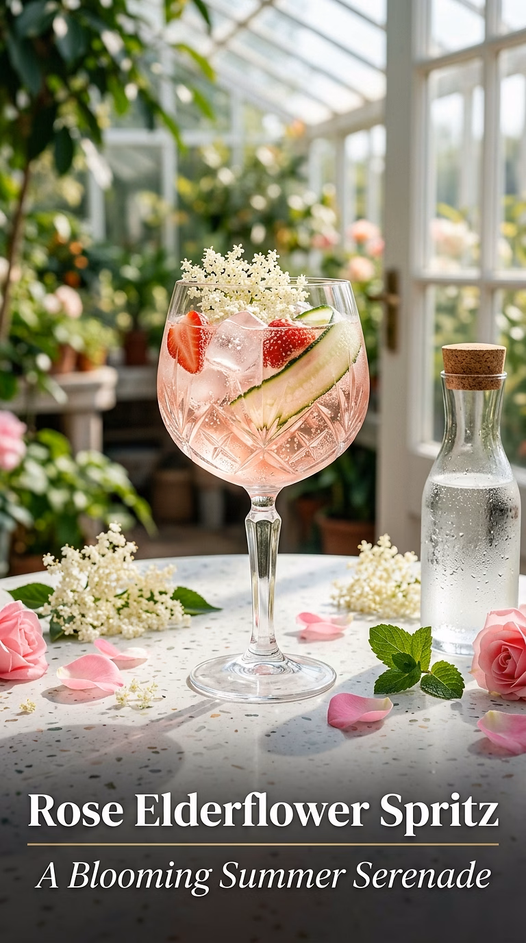 Rose Elderflower Spritz