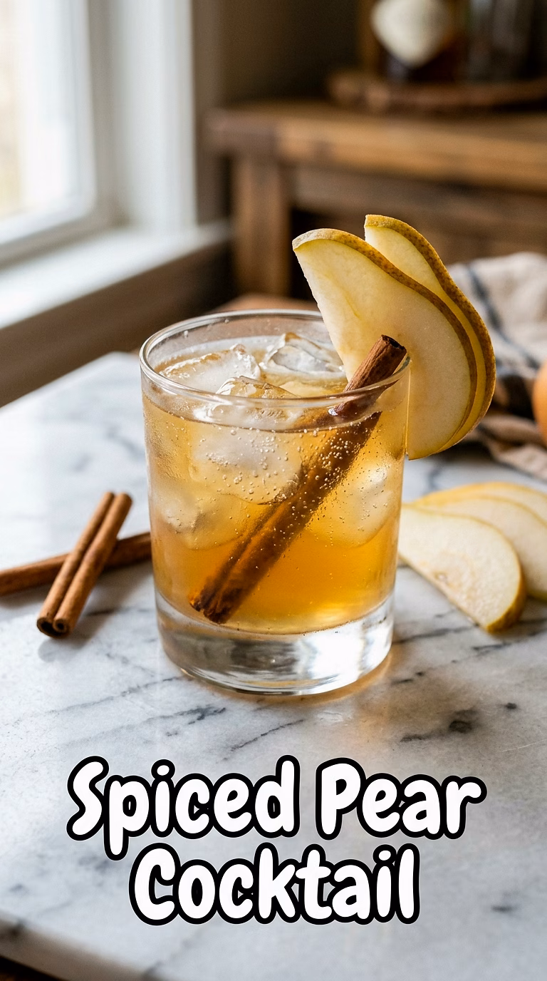 Spiced Pear Cocktail