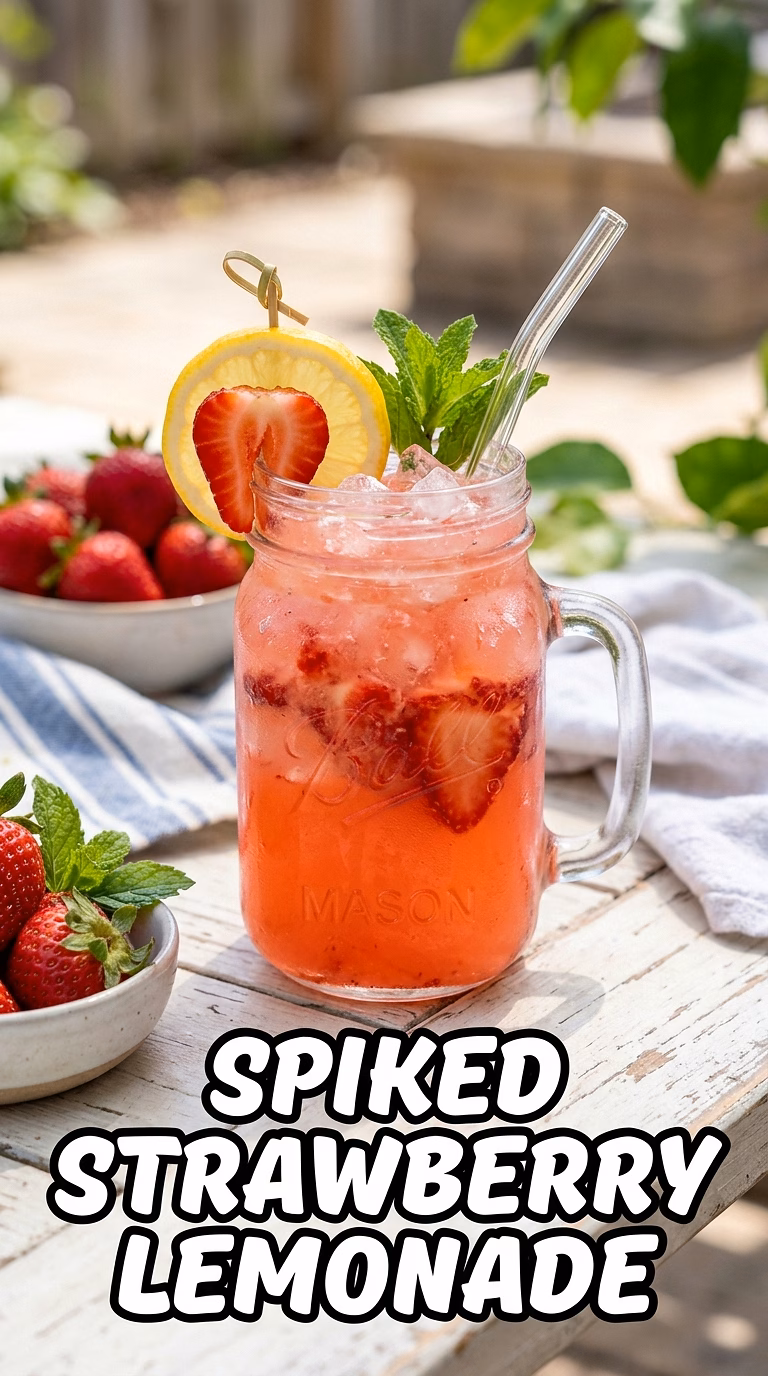 Spiked Strawberry Lemonade