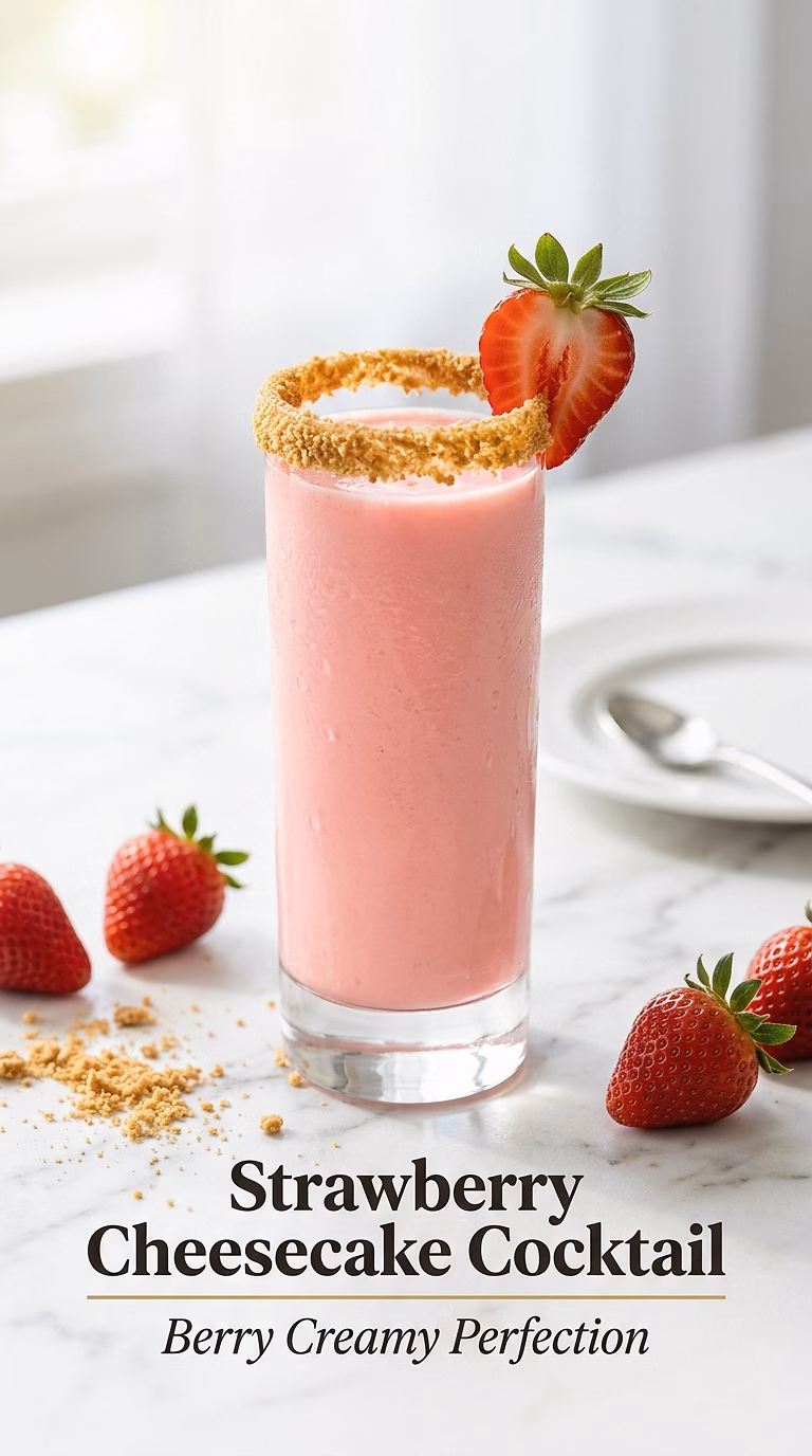 Strawberry Cheesecake Cocktail