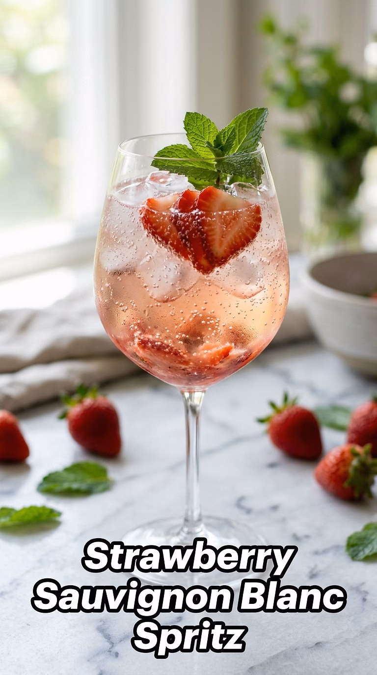 Strawberry Sauvignon Blanc Spritz