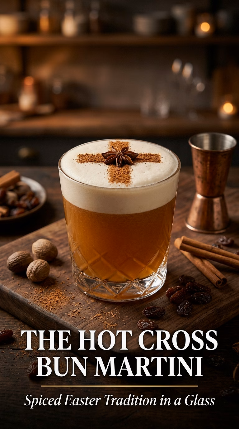 The Hot Cross Bun Martini