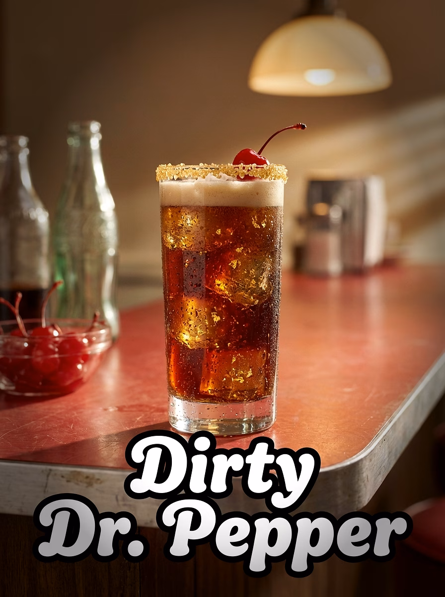 8. 🩺 Dirty Dr. Pepper — The Bar Classic