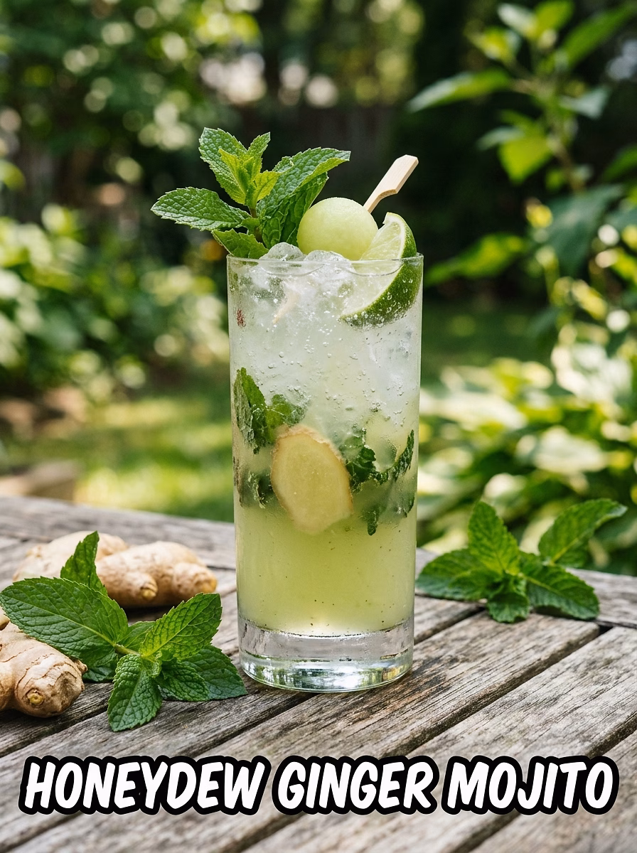 Honeydew Ginger Mojito