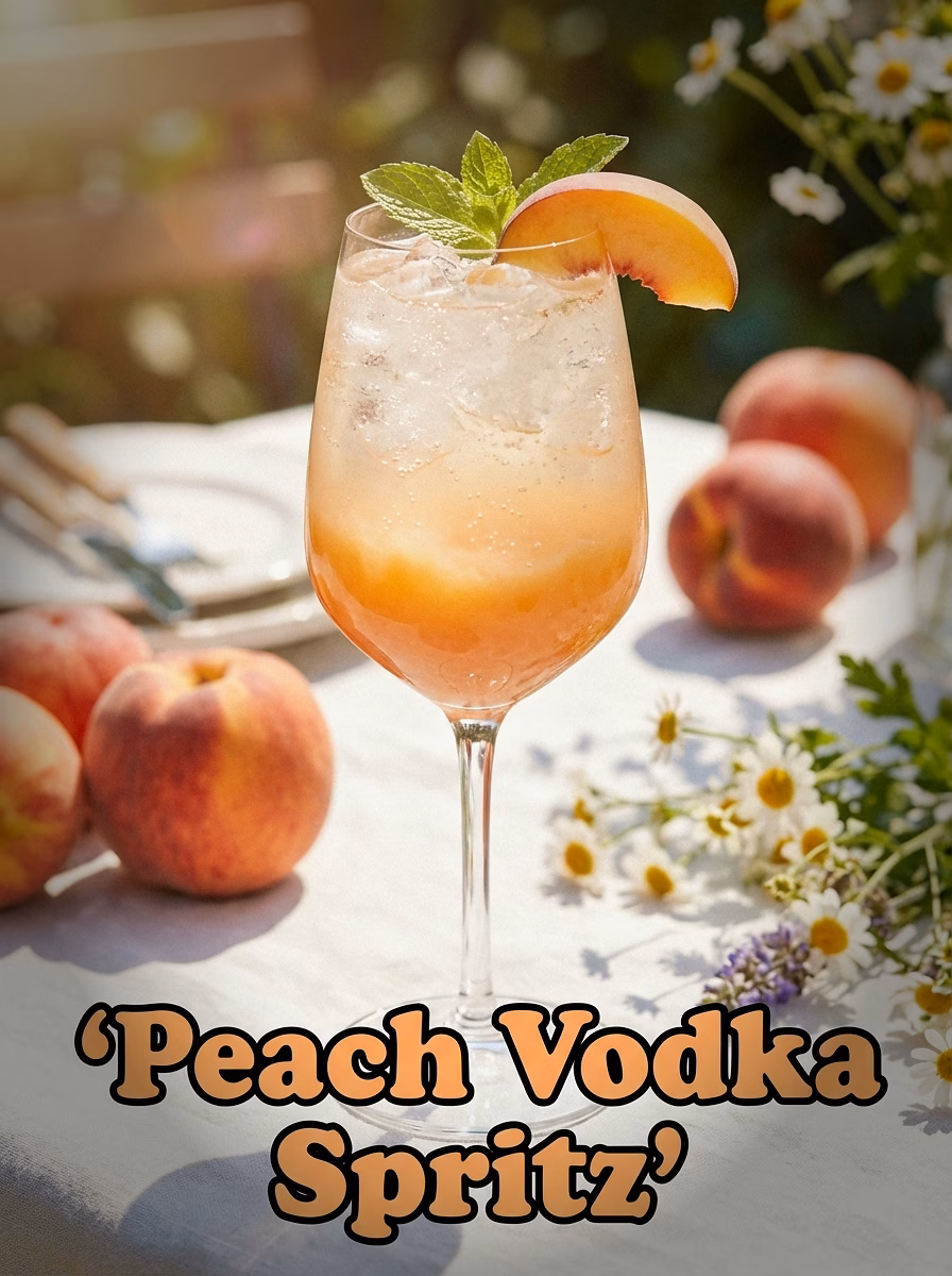 Peach Vodka Spritz