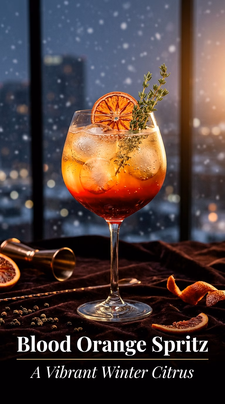 Blood Orange Champagne Spritz