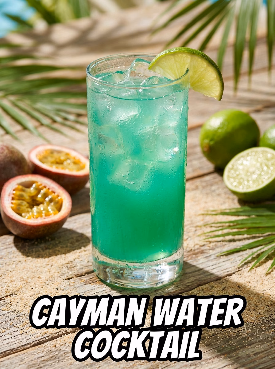 9. 🏝️ Cayman Water Cocktail (The Island Escape)