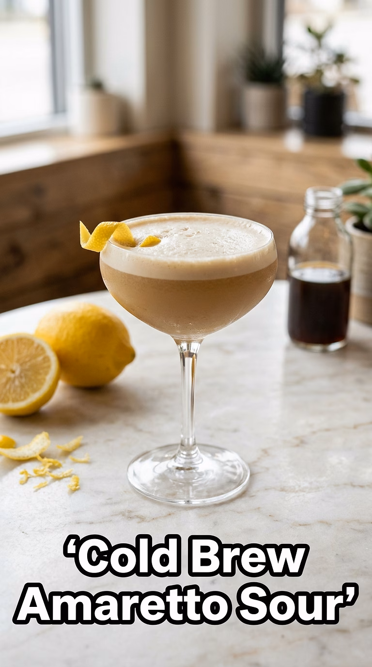 Cold Brew Amaretto Sour