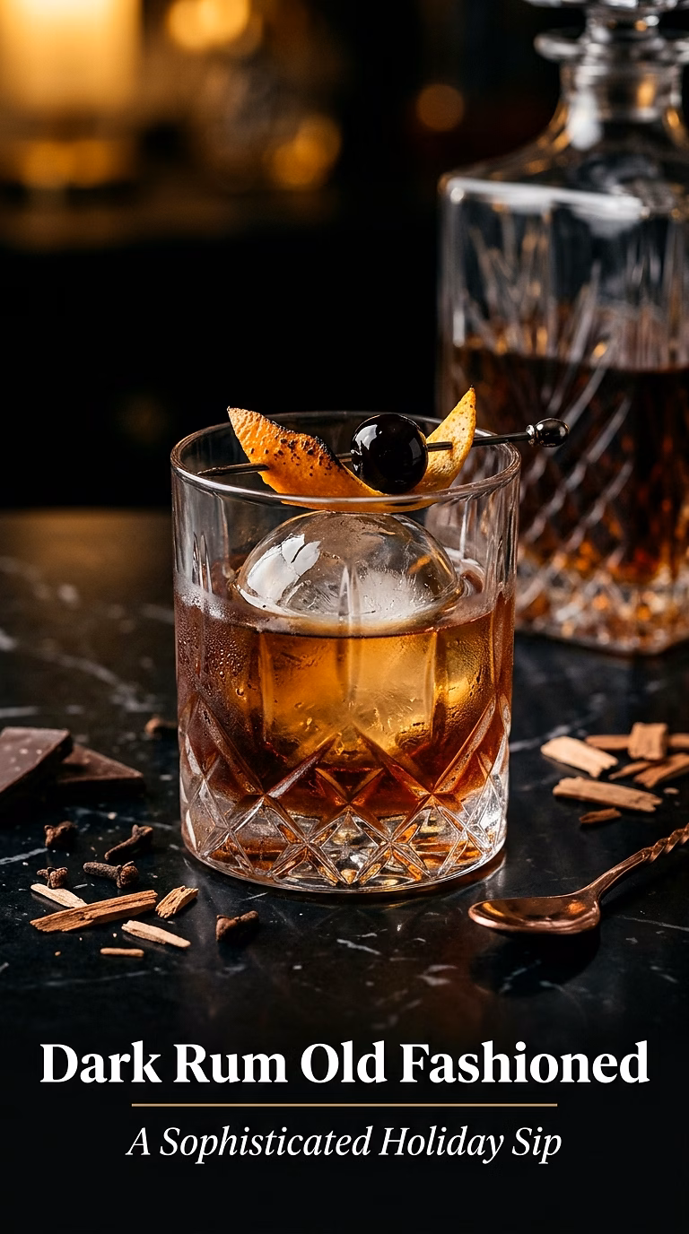 Dark Rum Old Fashioned