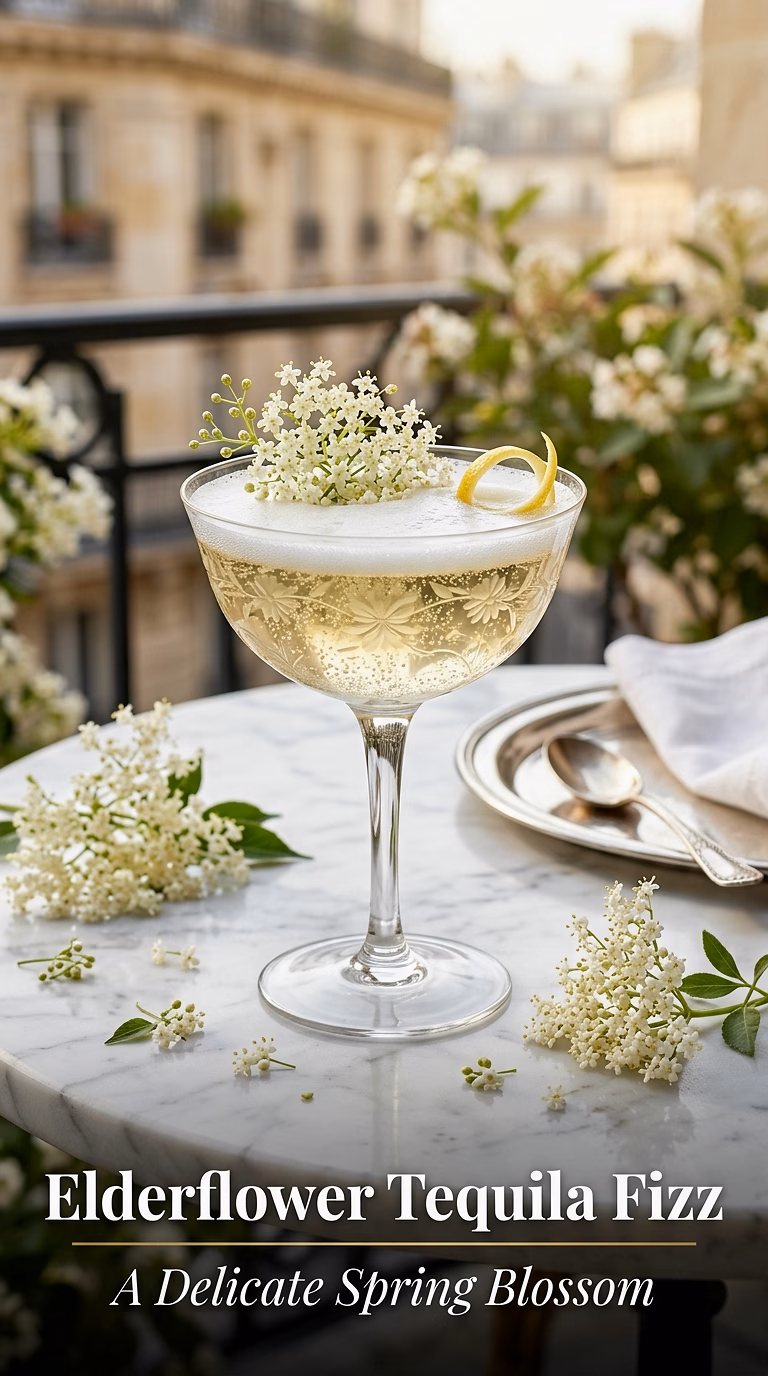 Elderflower Tequila Fizz