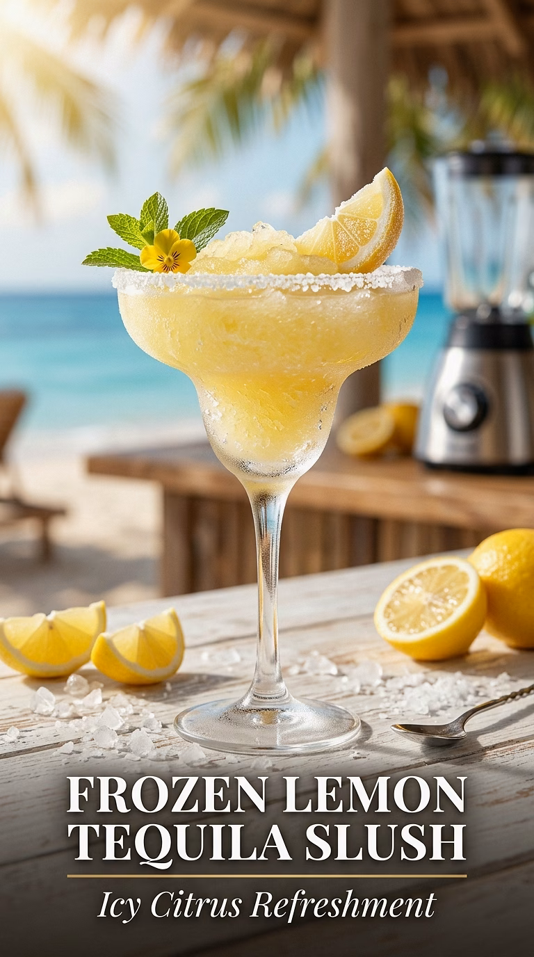 Frozen Lemon Tequila Slush