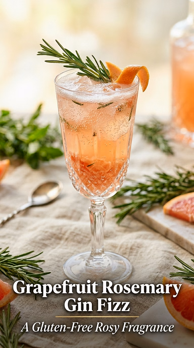 Grapefruit Rosemary Gin Fizz