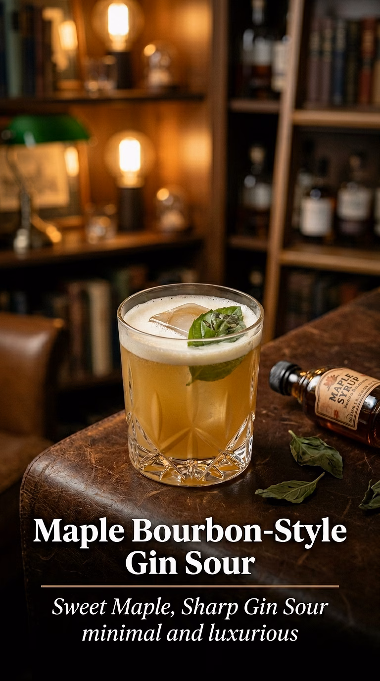 Maple Bourbon-Style Gin Sour
