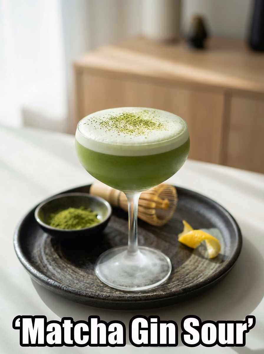 Matcha Gin Sour