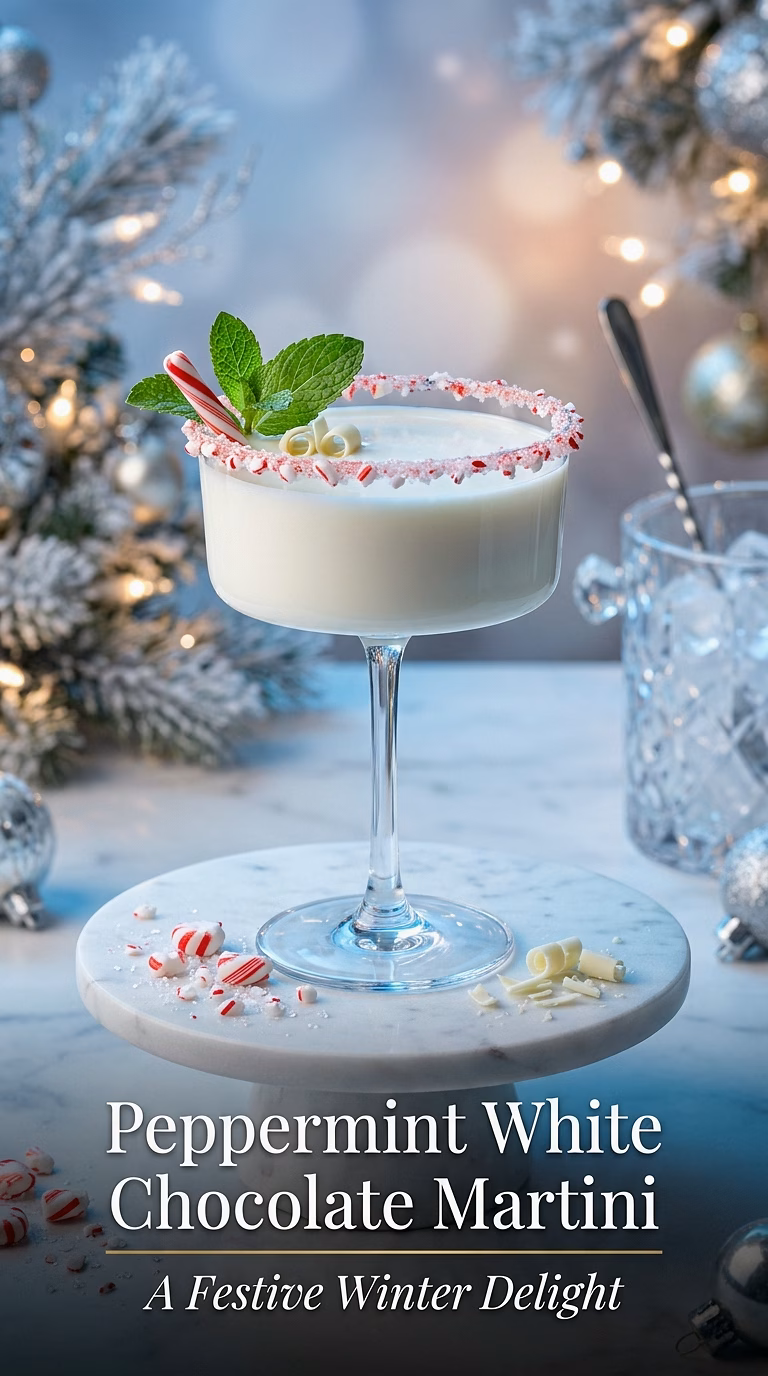 Peppermint White Chocolate Martini