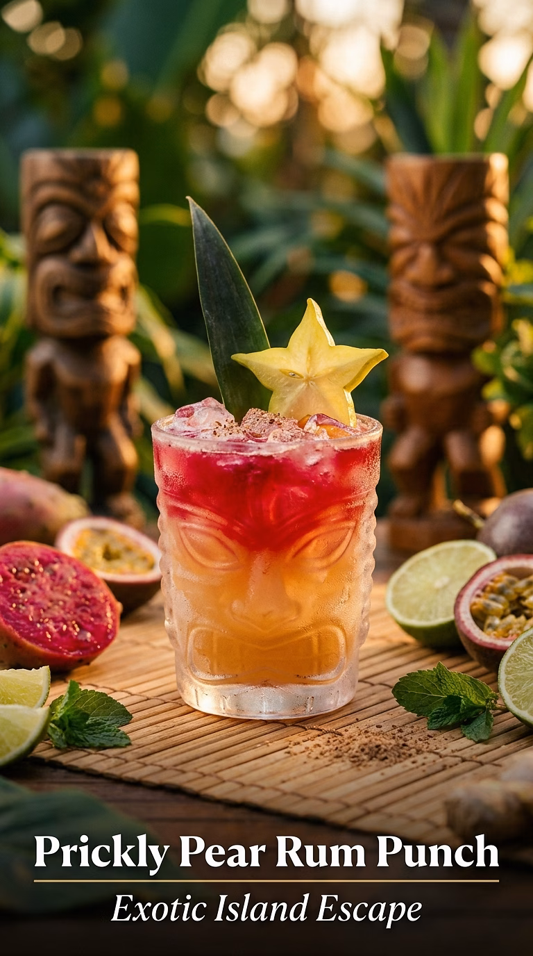 Prickly Pear Rum Punch