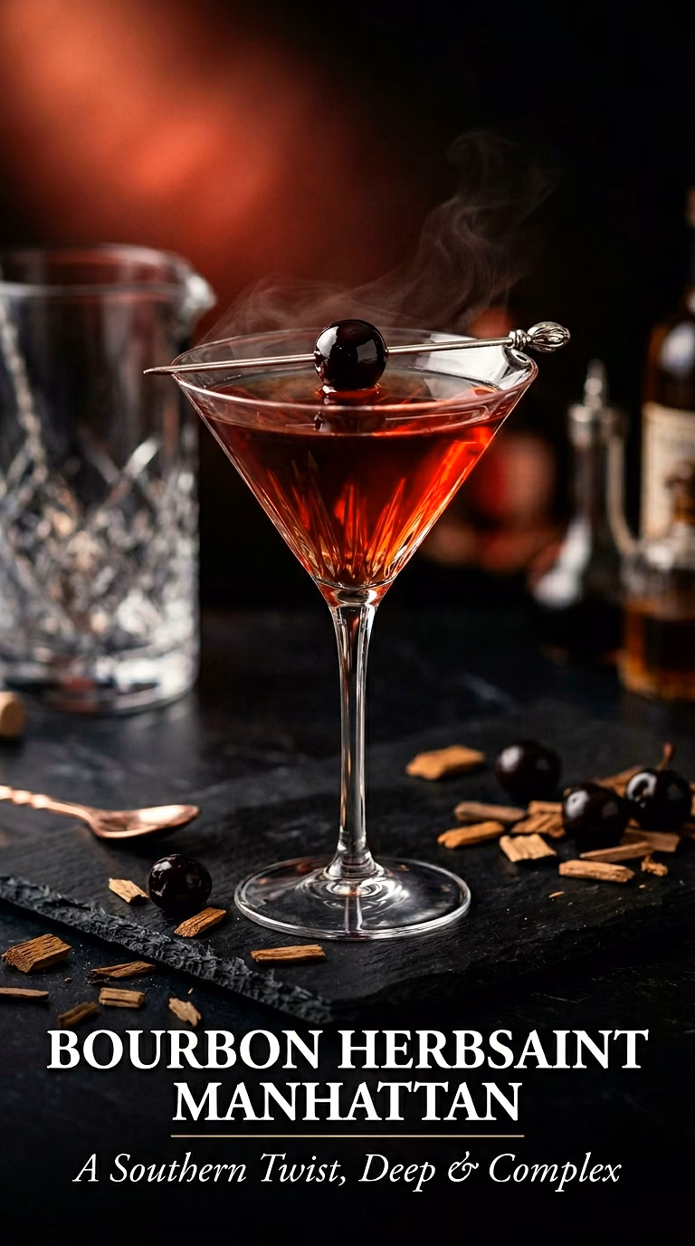 The Bourbon Herbsaint Manhattan