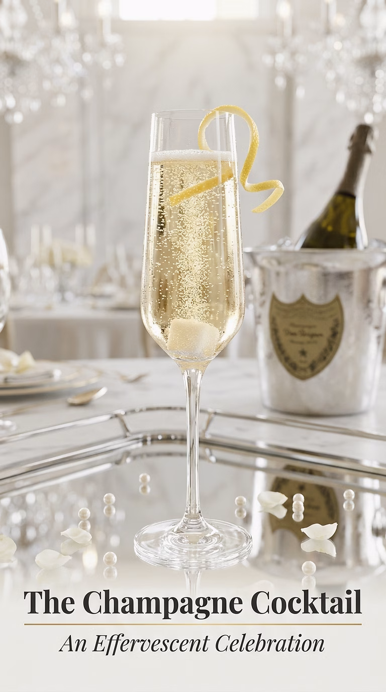 The Champagne Cocktail with Orange Bitters
