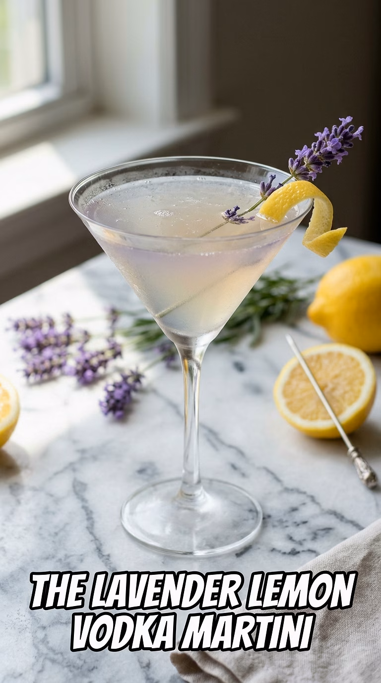 The Lavender Lemon Vodka Martini