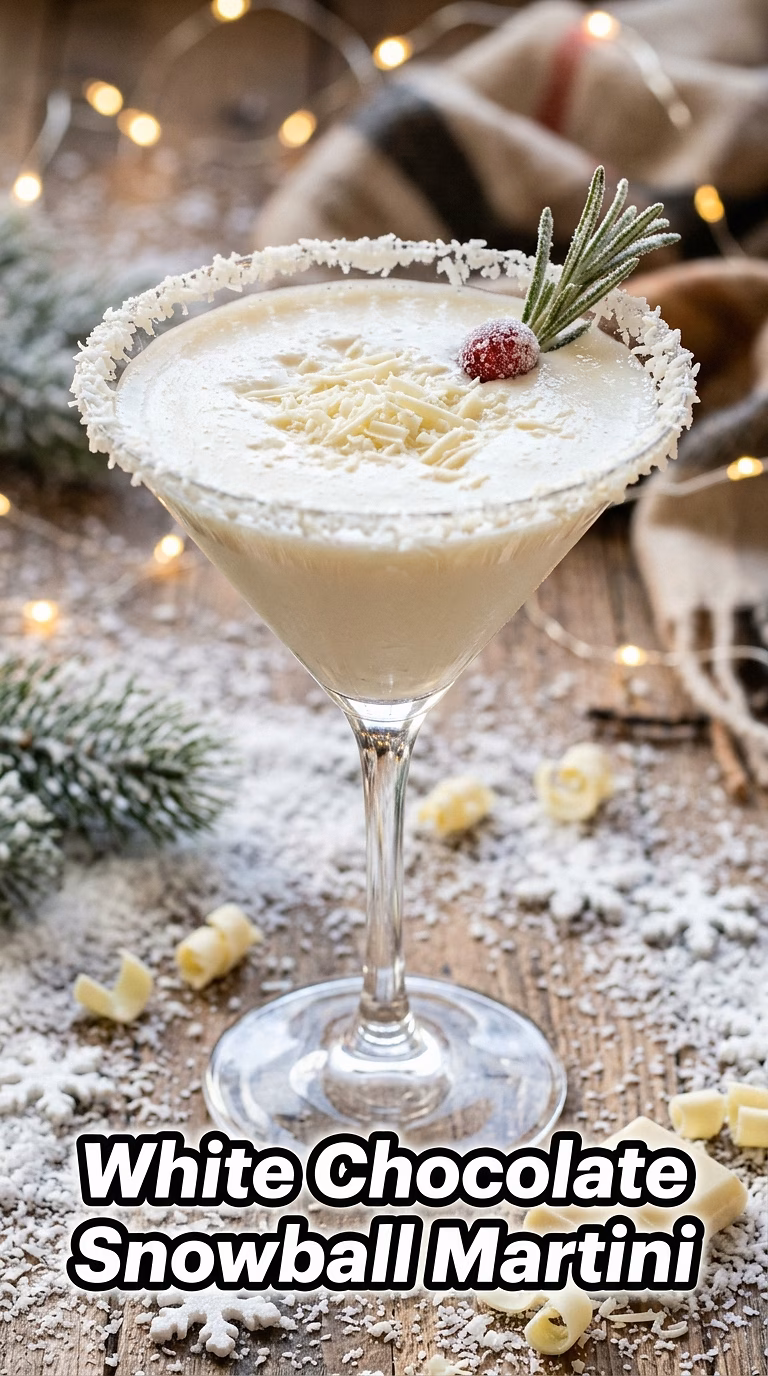White Chocolate Snowball Martini