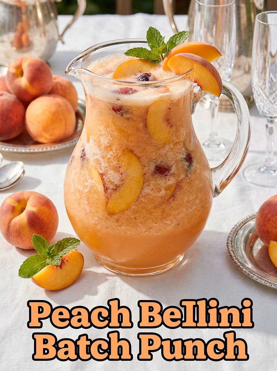 Peach Bellini Batch Punch