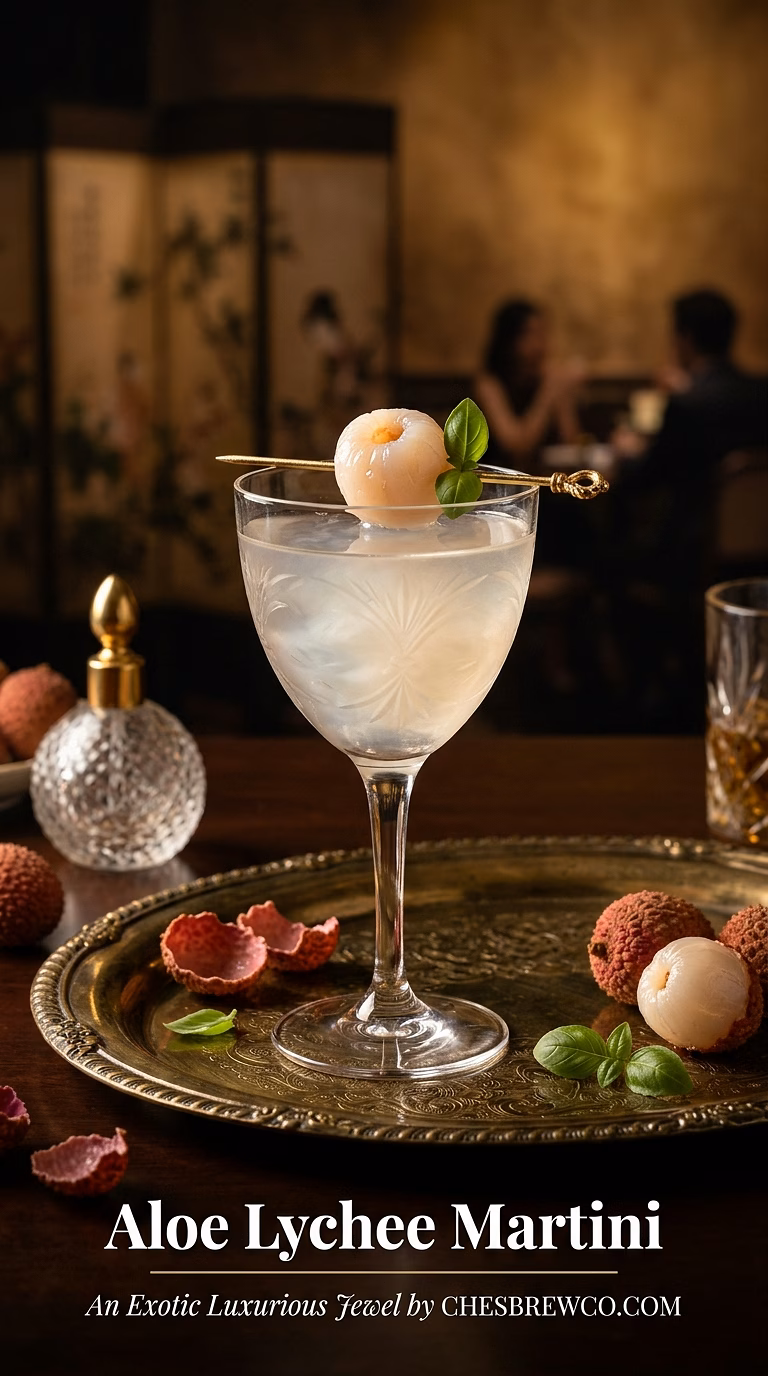 Aloe Lychee Martini