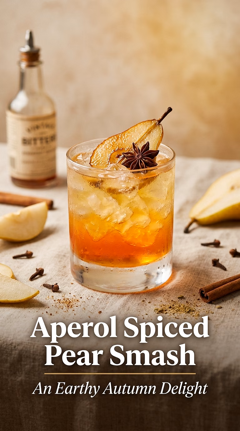 Aperol Spiced Pear Smash