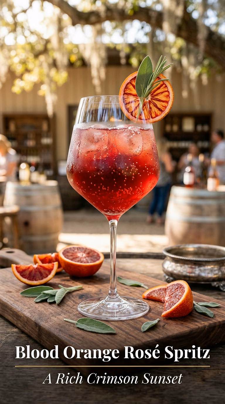 Blood Orange Rosé Spritz