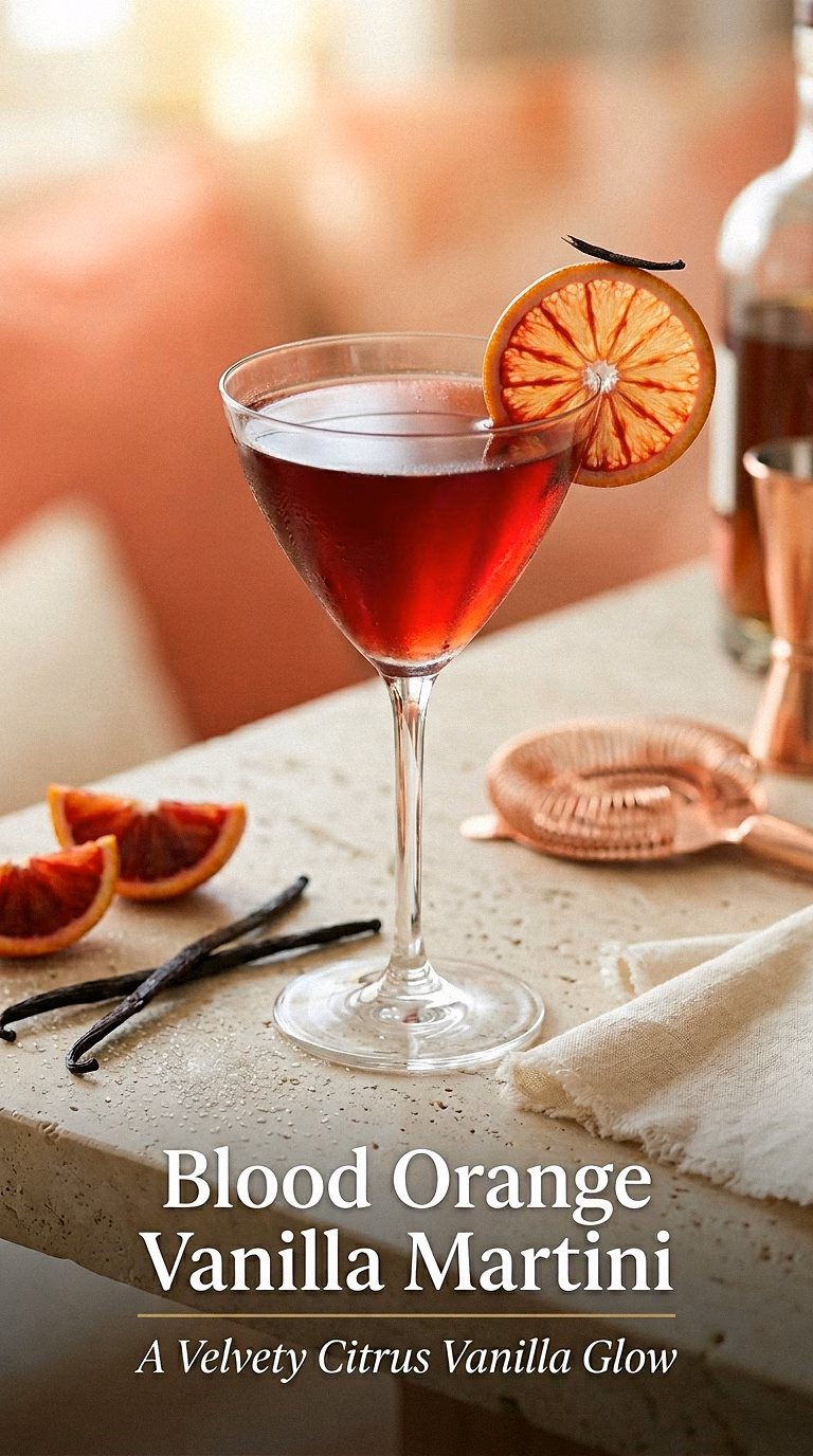 Blood Orange Vanilla Martini