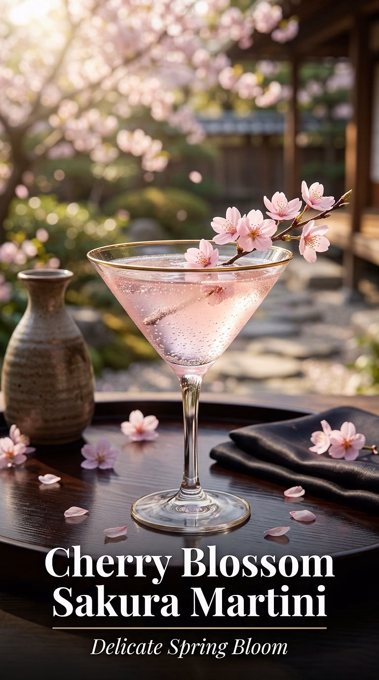 Cherry Blossom Sakura Martini