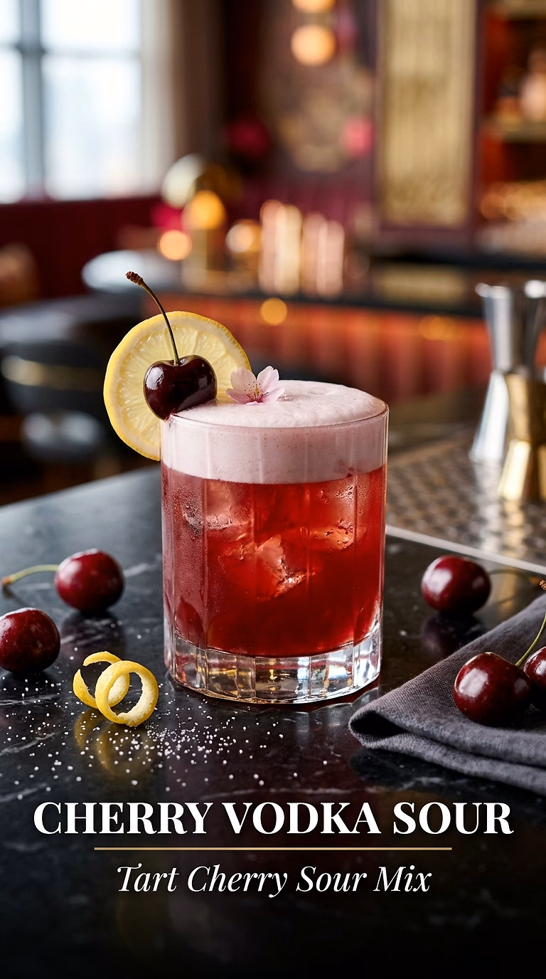 Cherry Vodka Sour