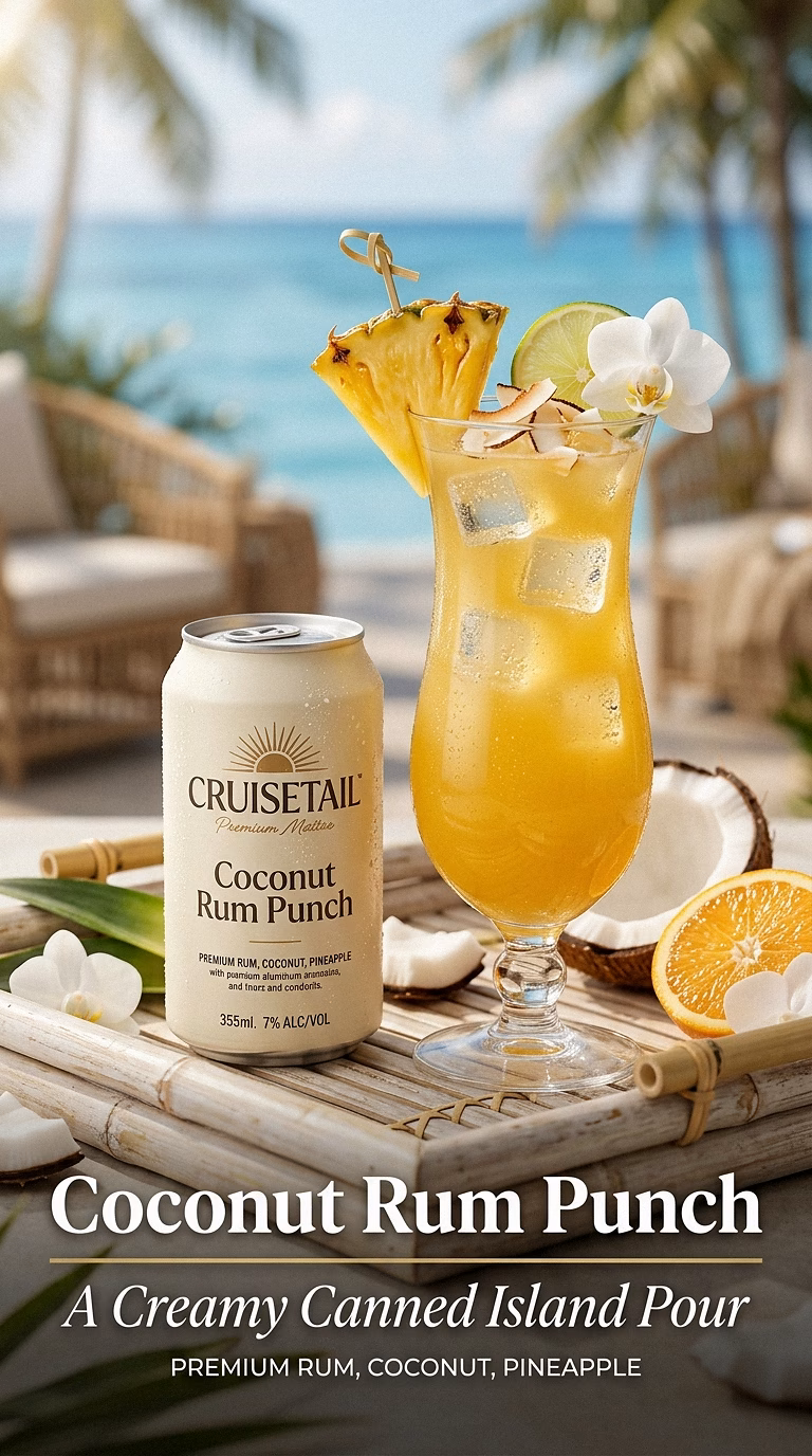 Coconut Rum Punch Canned Cocktail