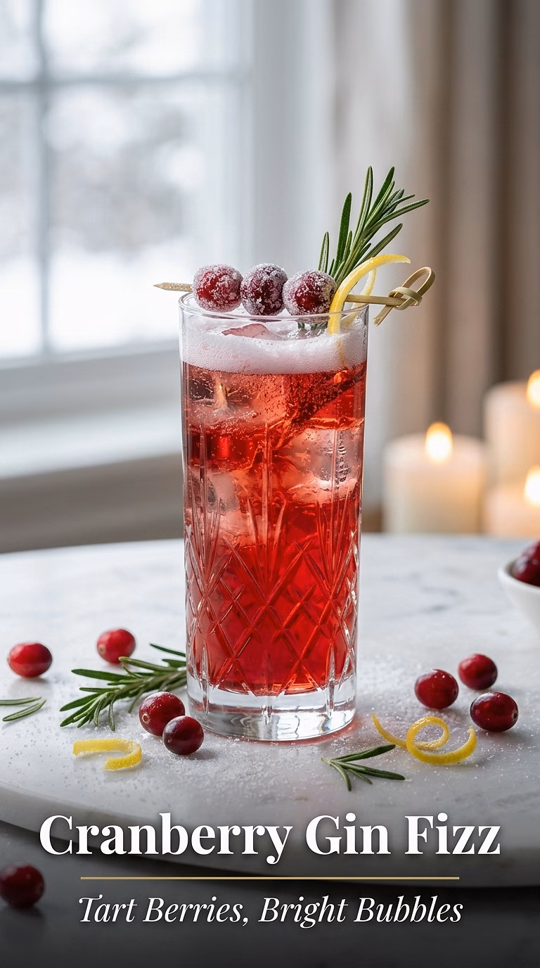 Cranberry Gin Fizz