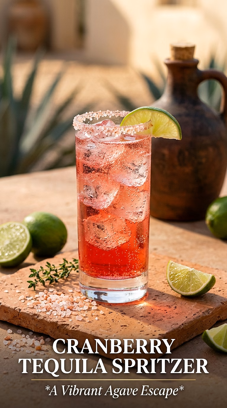 Cranberry Tequila Spritzer