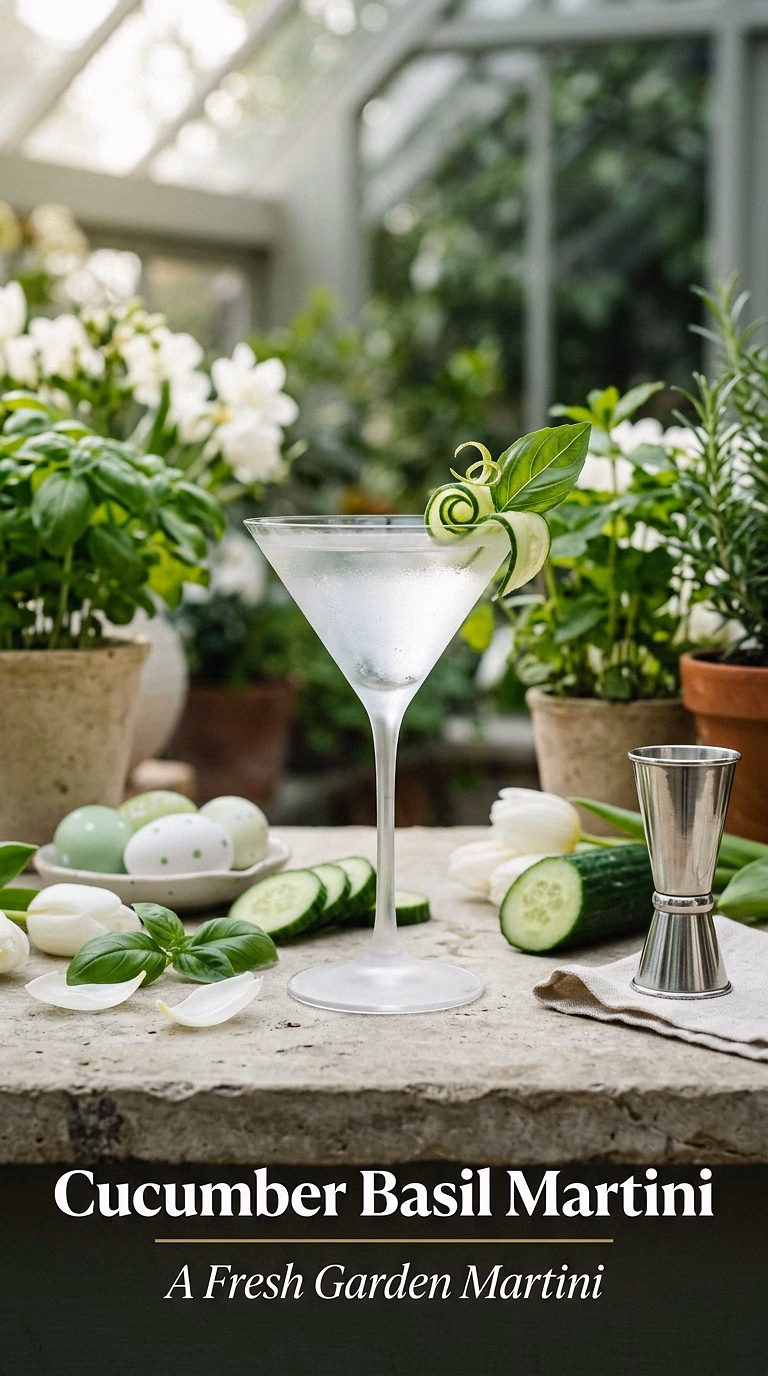Cucumber Basil Martini