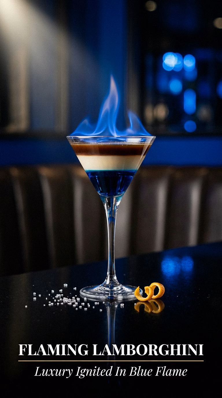 Flaming Lamborghini