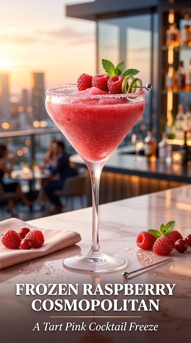 Frozen Raspberry Cosmopolitan
