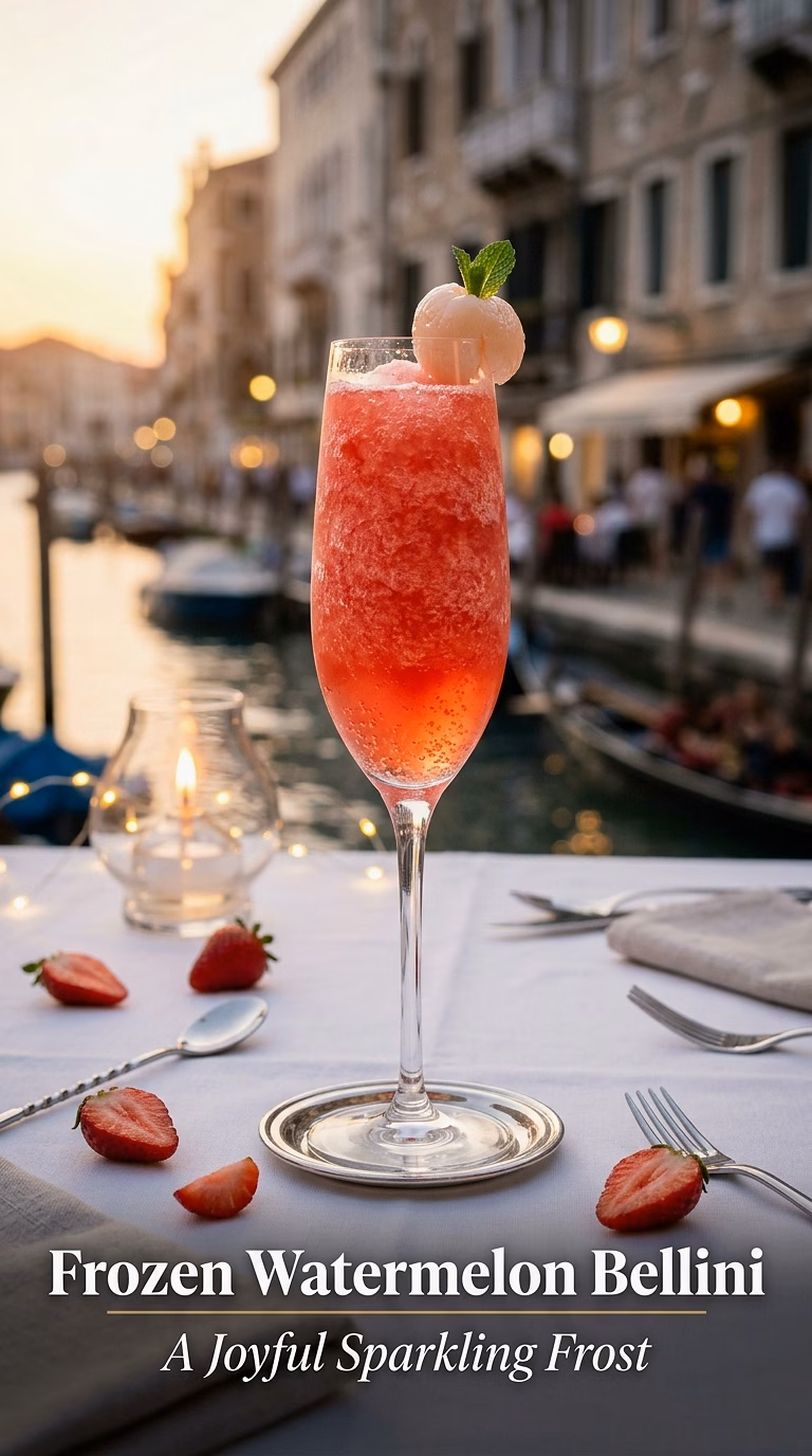 Frozen Watermelon Prosecco Bellini