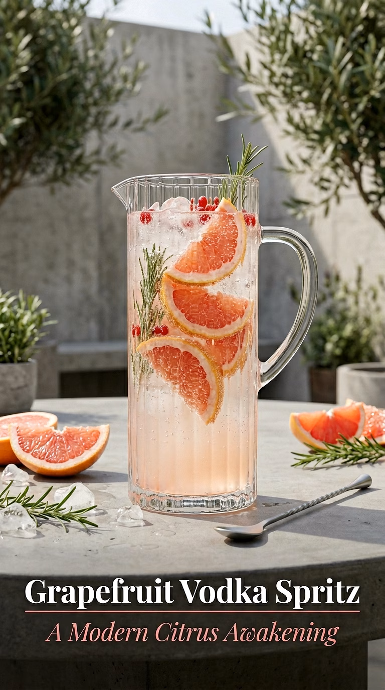 Grapefruit Vodka Spritz Pitcher