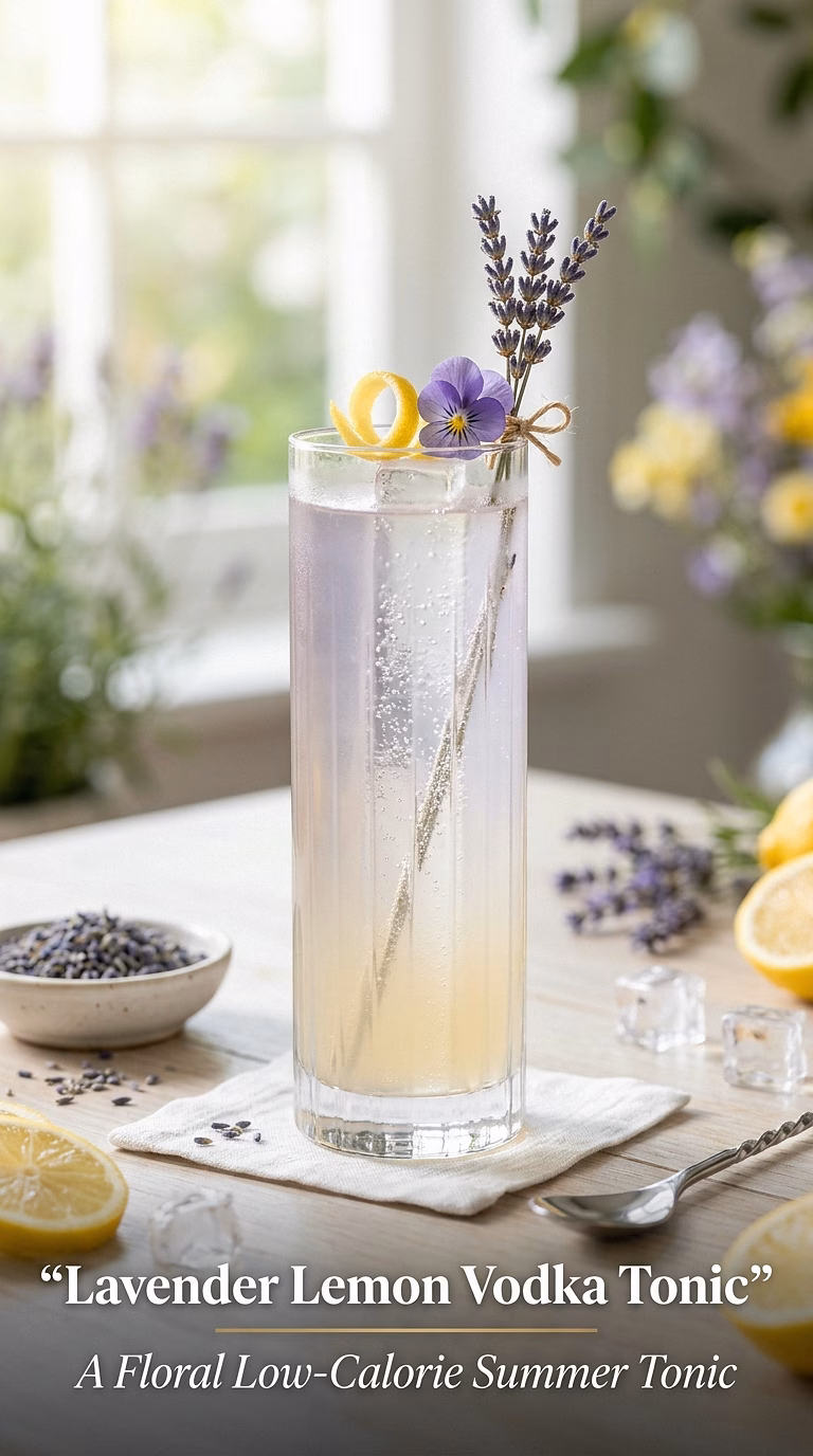 Lavender Lemon Vodka Tonic