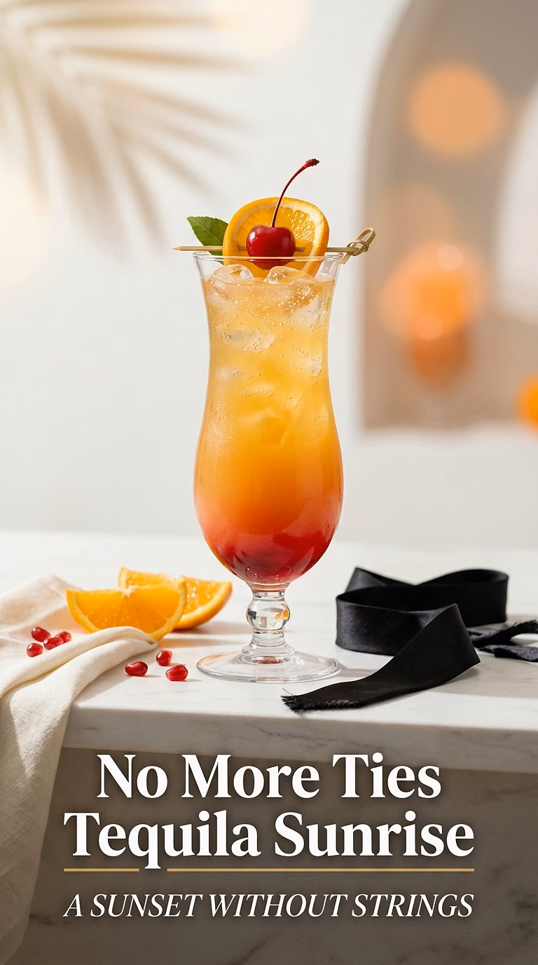 No More Ties Tequila Sunrise