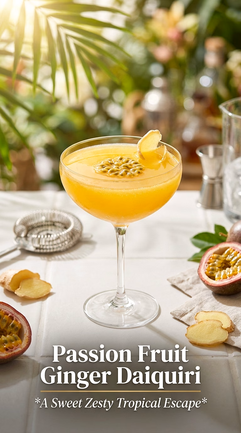 Passion Fruit Ginger Daiquiri
