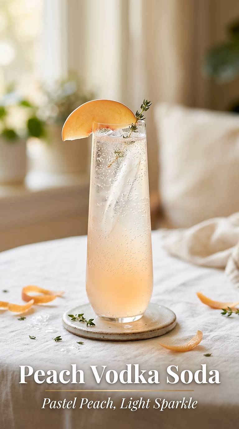 Peach Vodka Soda