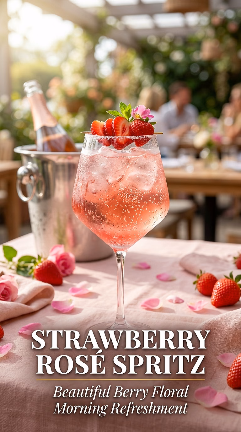Strawberry Rosé Spritz